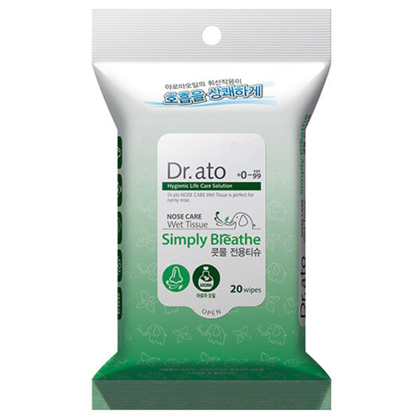 Dr. ato Simply Breath 精油通鼻塞濕紙巾（5包/10包/36包）