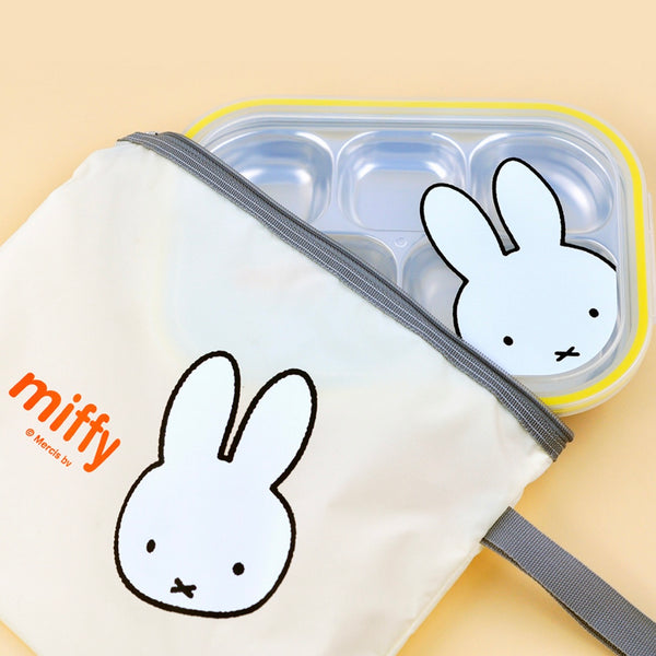 Miffy 不銹鋼餐盤連袋（大頭Miffy）