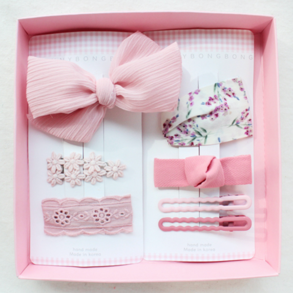 Isabel Pink Hairpin Set