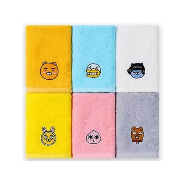 Kakao Friends 方形毛巾 6條裝 34*34cm