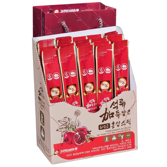 韓國六年根紅蔘濃縮飲液(30包) - 紅石榴美妍紅蔘液