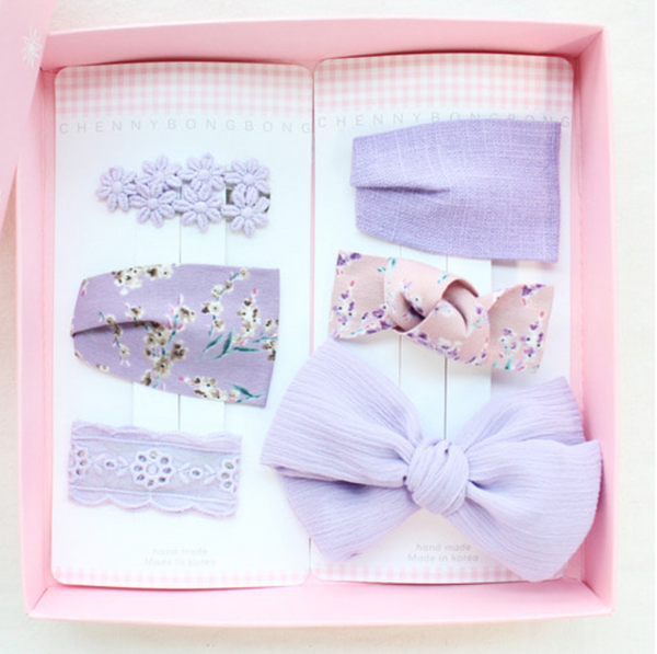 Matilda Purple Hairpin Set