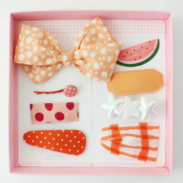 Orange Watermelon Hairpin Set