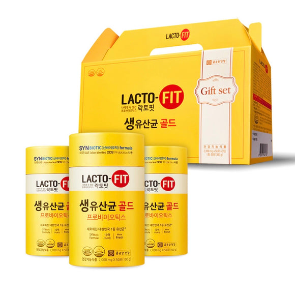 鍾根堂Lacto-fit Golden 黃金腸道健康益生菌（2g x 50入）3盒禮盒裝